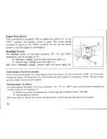 Предварительный просмотр 76 страницы Honda NS400R Owner'S Manual