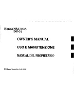 Preview for 3 page of Honda NSA700A-DN-01 Owner'S Manual