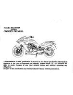 Preview for 5 page of Honda NSA700A-DN-01 Owner'S Manual