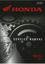 Предварительный просмотр 1 страницы Honda NSA700A DN-1 2009 Service Manual