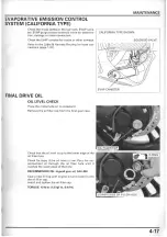 Предварительный просмотр 100 страницы Honda NSA700A DN-1 2009 Service Manual