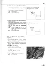 Предварительный просмотр 321 страницы Honda NSA700A DN-1 2009 Service Manual