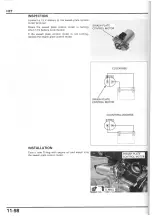 Предварительный просмотр 374 страницы Honda NSA700A DN-1 2009 Service Manual