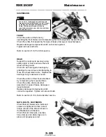 Предварительный просмотр 67 страницы Honda NSR150SP (TYPE 1) Manual