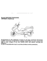 Предварительный просмотр 5 страницы Honda NSS250EX Owner'S Manual