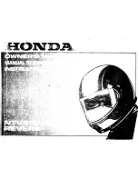 Honda NTV600 Revere Owner'S Manual preview