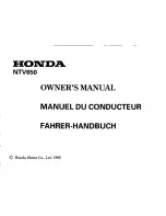 Предварительный просмотр 3 страницы Honda NTV650 Revere Owner'S Manual