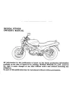 Предварительный просмотр 5 страницы Honda NTV650 Revere Owner'S Manual