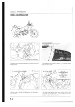 Предварительный просмотр 3 страницы Honda NX250 1989 Manuals