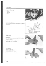 Предварительный просмотр 19 страницы Honda NX250 1989 Manuals