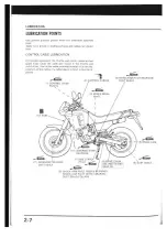 Предварительный просмотр 22 страницы Honda NX250 1989 Manuals