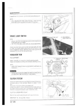 Предварительный просмотр 36 страницы Honda NX250 1989 Manuals