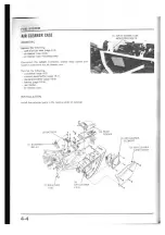 Предварительный просмотр 46 страницы Honda NX250 1989 Manuals