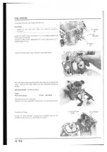 Предварительный просмотр 52 страницы Honda NX250 1989 Manuals