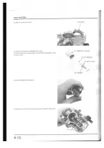 Предварительный просмотр 54 страницы Honda NX250 1989 Manuals