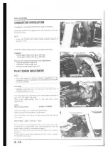 Предварительный просмотр 56 страницы Honda NX250 1989 Manuals