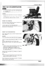 Предварительный просмотр 61 страницы Honda NX250 1989 Manuals