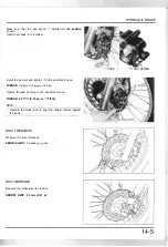 Предварительный просмотр 63 страницы Honda NX250 1989 Manuals