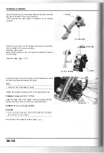 Предварительный просмотр 68 страницы Honda NX250 1989 Manuals