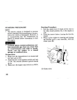 Предварительный просмотр 44 страницы Honda NX250 Owner'S Manual