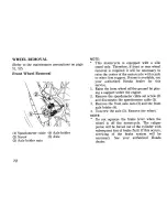 Предварительный просмотр 80 страницы Honda NX250 Owner'S Manual