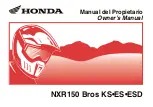 Предварительный просмотр 1 страницы Honda NXR150 Bros ES Owner'S Manual