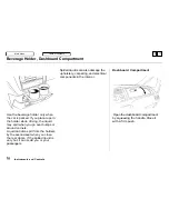 Предварительный просмотр 70 страницы Honda Odyssey 1995 Owner'S Manual