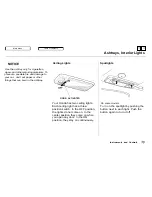 Предварительный просмотр 73 страницы Honda Odyssey 1995 Owner'S Manual