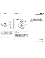 Preview for 88 page of Honda Odyssey 2001 Reference Owner'S Manual