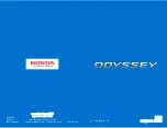 Honda Odyssey 2018 Owner'S Manual preview