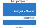 Предварительный просмотр 2 страницы Honda ODYSSEY 2023 Navigation Manual