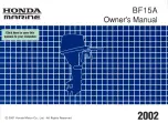 Honda Outboard Motor BF15A Owner'S Manual preview