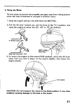 Preview for 23 page of Honda Outboard Motor BF50 Owner'S Manual