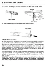 Preview for 26 page of Honda Outboard Motor BF50 Owner'S Manual