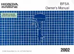 Honda Outboard Motor BF5A Owner'S Manual preview