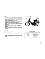 Предварительный просмотр 26 страницы Honda PA50 1983 Owner'S Manual