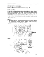 Предварительный просмотр 85 страницы Honda Pan European ST1100 Owner'S Manual