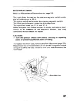 Предварительный просмотр 89 страницы Honda Pan European ST1100 Owner'S Manual