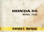 Preview for 1 page of Honda PC50 Owner'S Manual