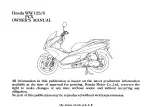 Предварительный просмотр 3 страницы Honda PCX WW125/S 2009 Owner'S Manual