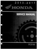 Honda PCX150 2013 Service Manual preview