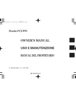 Honda PCX150i Owner'S Manual preview