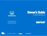 Honda Pilot 2020 Owner'S Manual For Quick Reference preview