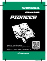 Honda Pioneer SXS700M2P 2019 Owner'S Manual preview