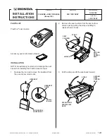 Honda PLUSONE Installation Instructions предпросмотр