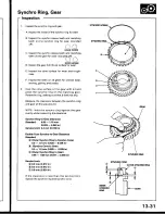 Предварительный просмотр 447 страницы Honda Prelude 1993 Service Manual