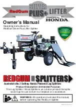 Предварительный просмотр 1 страницы Honda RedGum Silver Plus+ Lifter Owner'S Manual