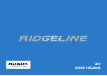 Honda RIDGELINE 2017 Owner'S Manual preview