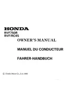 Предварительный просмотр 3 страницы Honda RVF750R RC45 Owner'S Manual