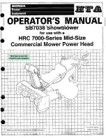 Preview for 1 page of Honda SB7038 Operator'S Manual